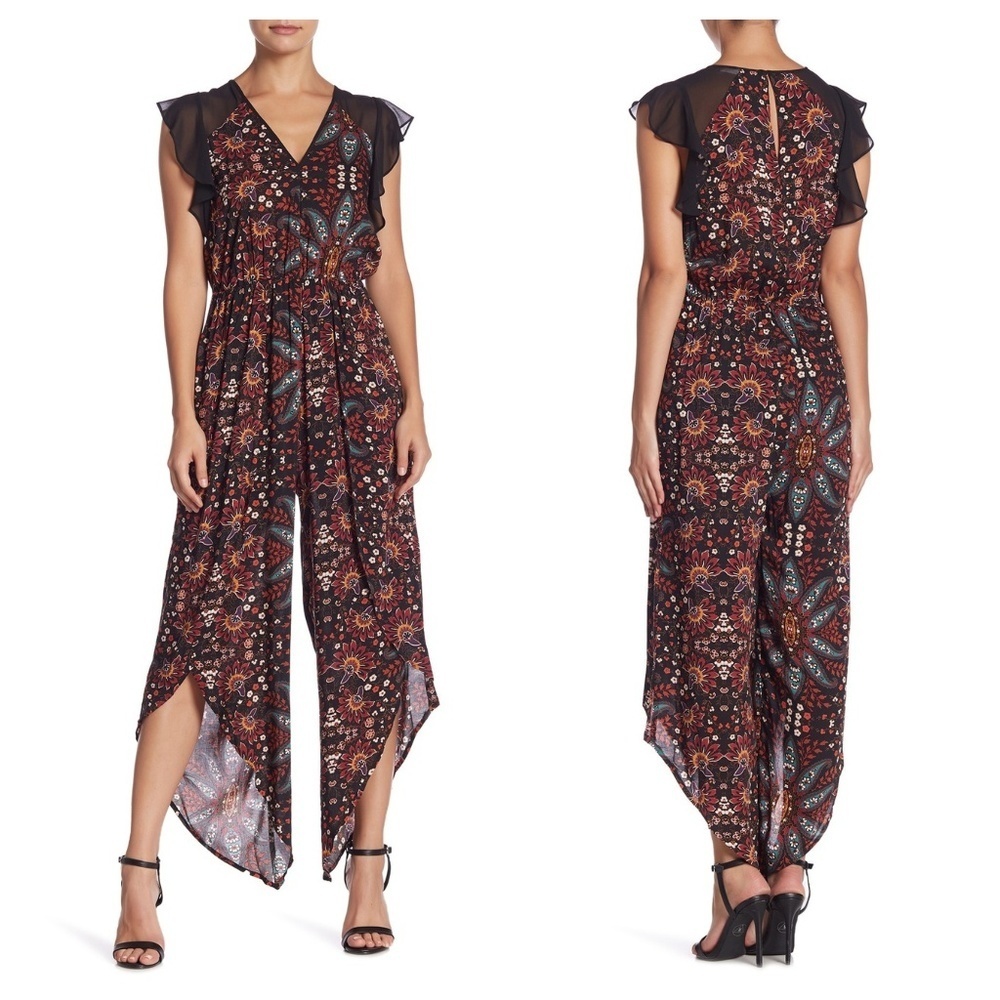 BCBGeneration Bohemian Bandana Jumpsuit Romper